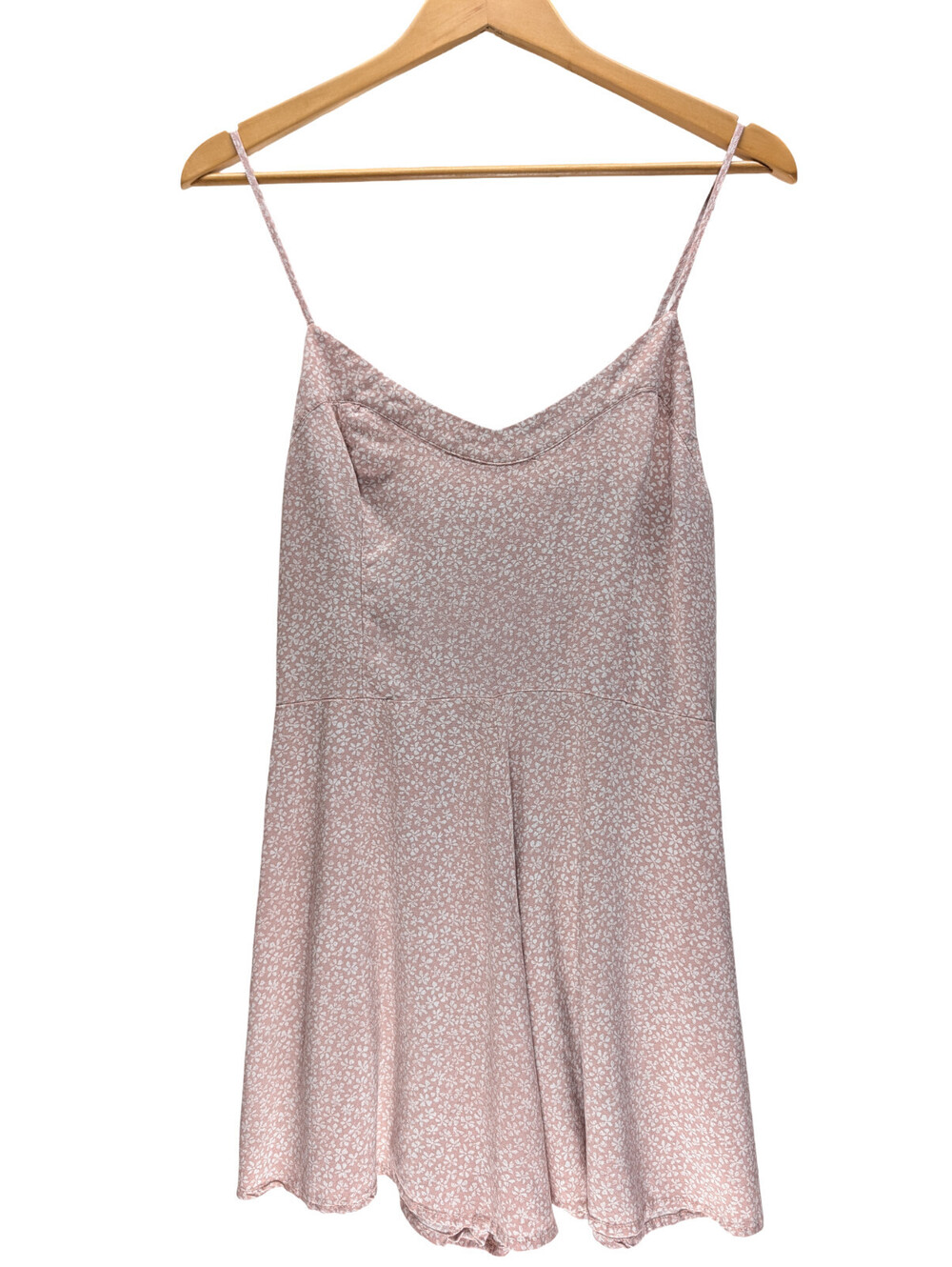 Arizona Jean Co Romper Women Spaghetti Strap Floral Pink